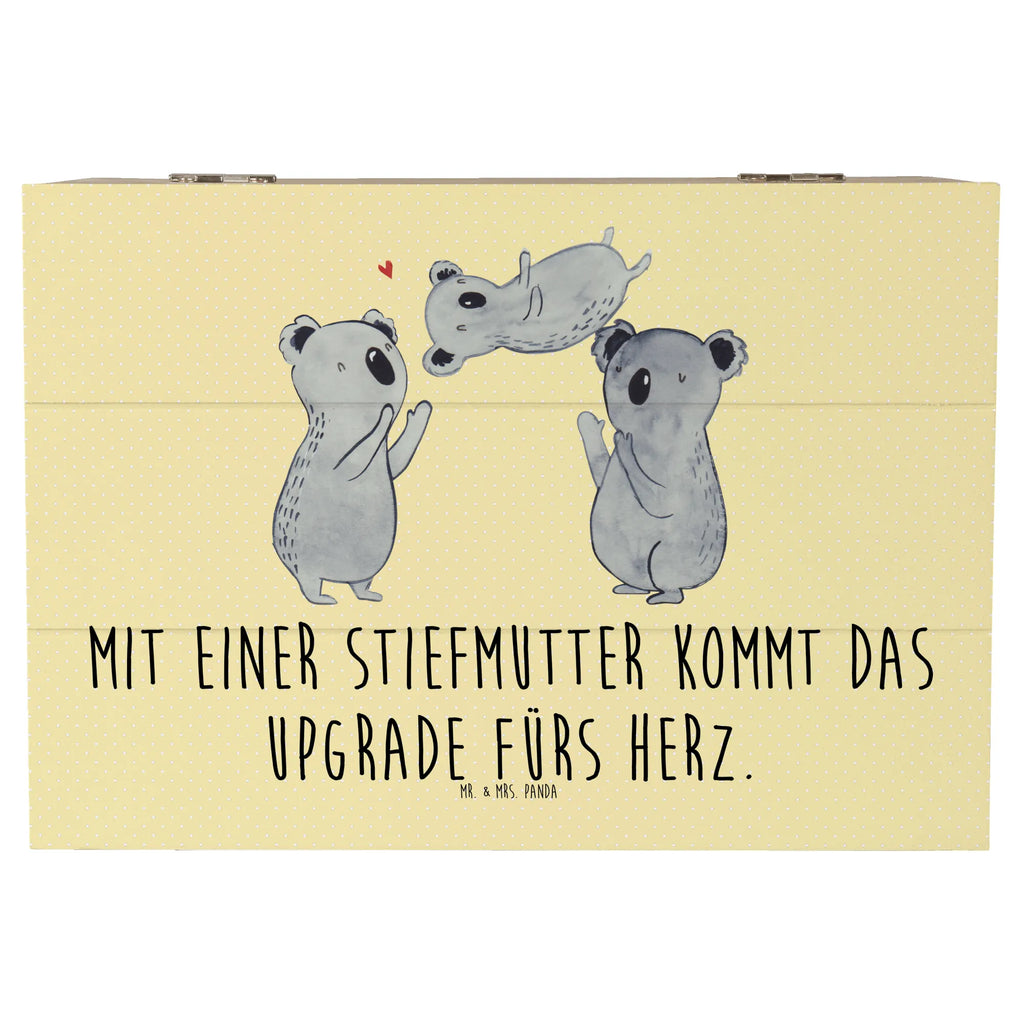 Wooden chest Mit einer Stiefmutter kommt das Upgrade fürs Herz. Dekokiste, Kiste, Geschenkbox, Schatzkiste, Holzkiste, Truhe, Aufbewahrungsbox, XXL, Erinnerungskiste, Erinnerungsbox, Geschenkdose, Schatulle, Familie, Vatertag, Muttertag, Bruder, Schwester, Mama, Papa, Oma, Opa