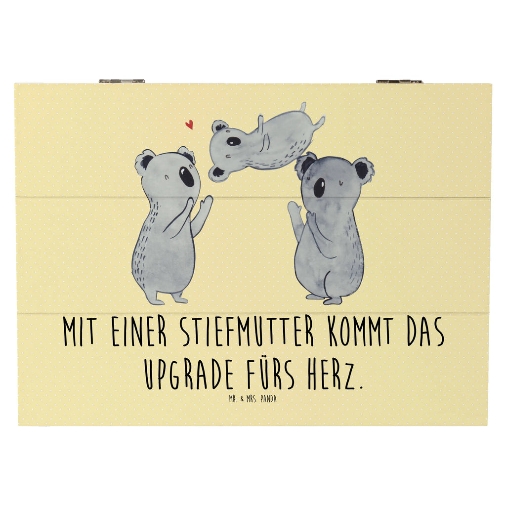 Wooden chest Mit einer Stiefmutter kommt das Upgrade fürs Herz. Dekokiste, Kiste, Geschenkbox, Schatzkiste, Holzkiste, Truhe, Aufbewahrungsbox, XXL, Erinnerungskiste, Erinnerungsbox, Geschenkdose, Schatulle, Familie, Vatertag, Muttertag, Bruder, Schwester, Mama, Papa, Oma, Opa