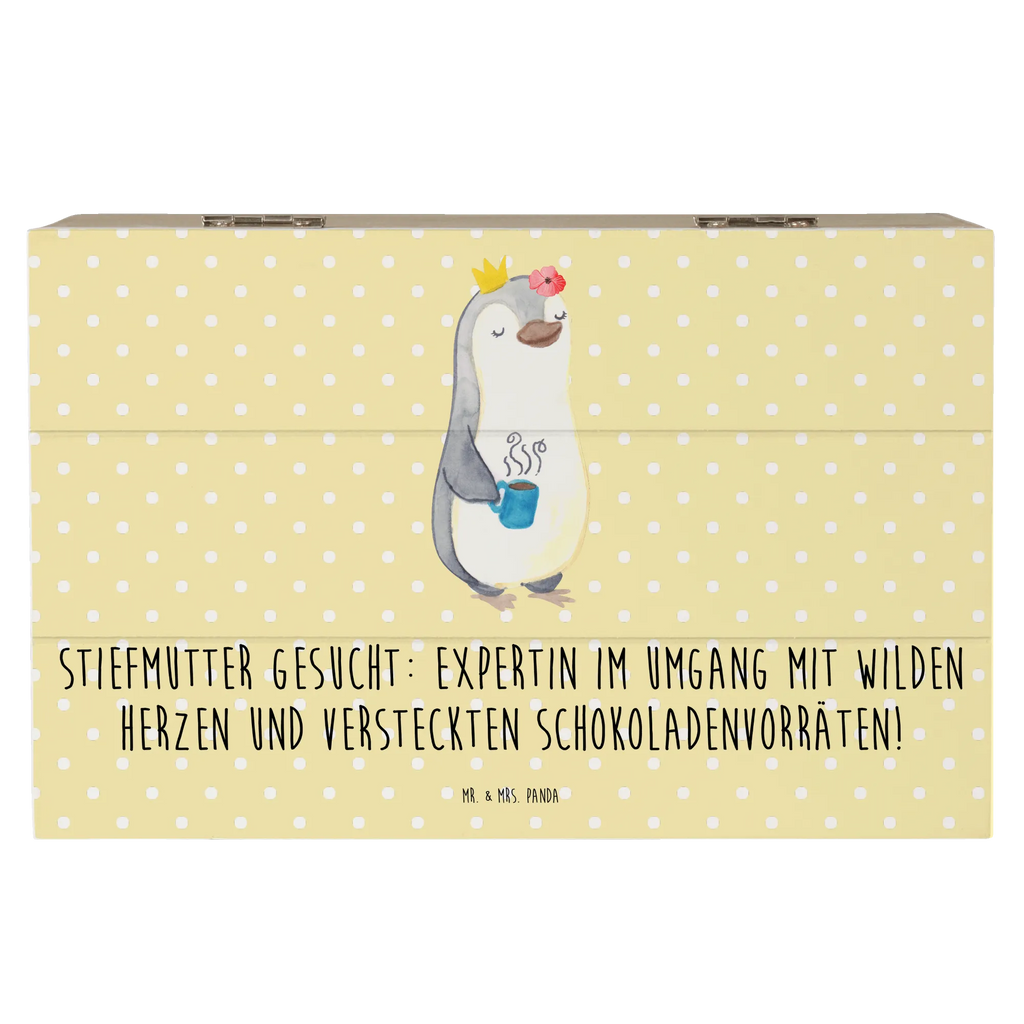 Wooden chest Stiefmutter gesucht: Expertin im Umgang mit wilden Herzen und versteckten Schokoladenvorräten! Erinnerungskiste, Schatulle, Holzkiste, Geschenkdose, Truhe, Erinnerungsbox, Kiste, Dekokiste, Schatzkiste, Geschenkbox, XXL, Aufbewahrungsbox, Familie, Vatertag, Muttertag, Bruder, Schwester, Mama, Papa, Oma, Opa