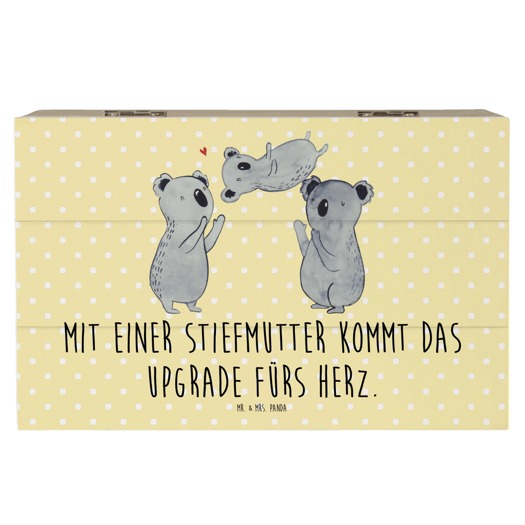 Wooden chest Mit einer Stiefmutter kommt das Upgrade fürs Herz. Dekokiste, Kiste, Geschenkbox, Schatzkiste, Holzkiste, Truhe, Aufbewahrungsbox, XXL, Erinnerungskiste, Erinnerungsbox, Geschenkdose, Schatulle, Familie, Vatertag, Muttertag, Bruder, Schwester, Mama, Papa, Oma, Opa