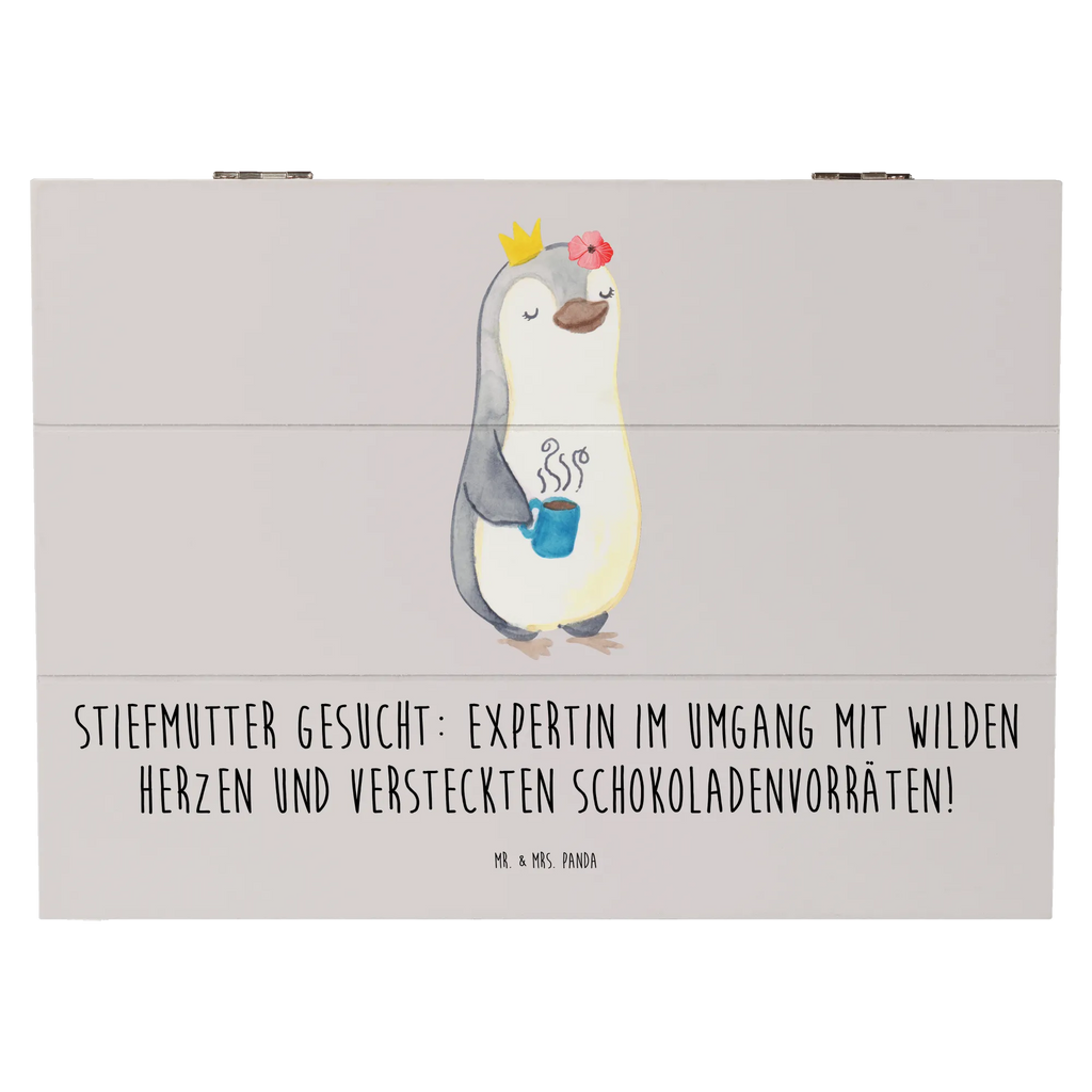 Wooden chest Stiefmutter gesucht: Expertin im Umgang mit wilden Herzen und versteckten Schokoladenvorräten! Erinnerungskiste, Schatulle, Holzkiste, Geschenkdose, Truhe, Erinnerungsbox, Kiste, Dekokiste, Schatzkiste, Geschenkbox, XXL, Aufbewahrungsbox, Familie, Vatertag, Muttertag, Bruder, Schwester, Mama, Papa, Oma, Opa