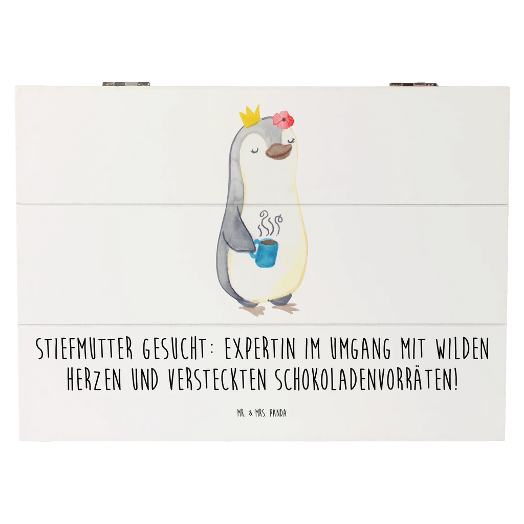 Wooden chest Stiefmutter gesucht: Expertin im Umgang mit wilden Herzen und versteckten Schokoladenvorräten! Erinnerungskiste, Schatulle, Holzkiste, Geschenkdose, Truhe, Erinnerungsbox, Kiste, Dekokiste, Schatzkiste, Geschenkbox, XXL, Aufbewahrungsbox, Familie, Vatertag, Muttertag, Bruder, Schwester, Mama, Papa, Oma, Opa