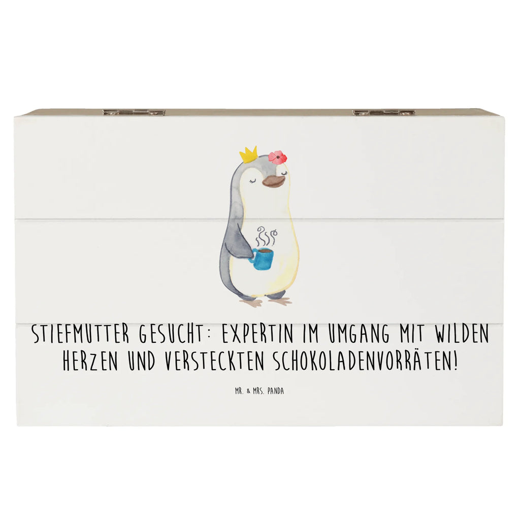 Wooden chest Stiefmutter gesucht: Expertin im Umgang mit wilden Herzen und versteckten Schokoladenvorräten! Erinnerungskiste, Schatulle, Holzkiste, Geschenkdose, Truhe, Erinnerungsbox, Kiste, Dekokiste, Schatzkiste, Geschenkbox, XXL, Aufbewahrungsbox, Familie, Vatertag, Muttertag, Bruder, Schwester, Mama, Papa, Oma, Opa