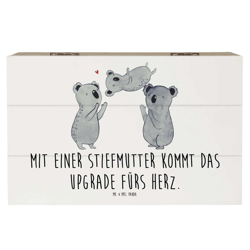 Wooden chest Mit einer Stiefmutter kommt das Upgrade fürs Herz. Dekokiste, Kiste, Geschenkbox, Schatzkiste, Holzkiste, Truhe, Aufbewahrungsbox, XXL, Erinnerungskiste, Erinnerungsbox, Geschenkdose, Schatulle, Familie, Vatertag, Muttertag, Bruder, Schwester, Mama, Papa, Oma, Opa