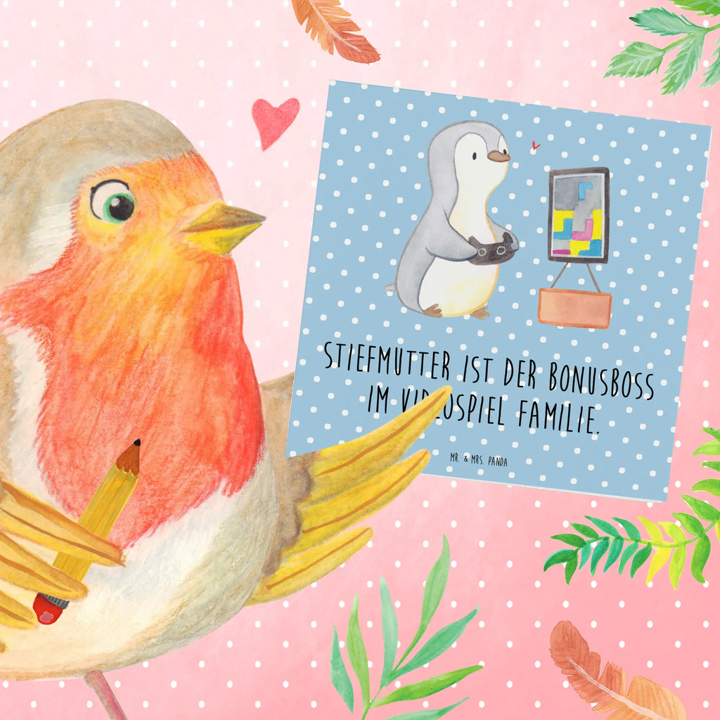 Deluxe Karte Stiefmutter Bonusboss Hochwertige Grußkarte, Karte, Hochzeitskarte, Glückwunschkarte, Grußkarte, Hochwertige Klappkarte, Klappkarte, Geburtstagskarte, Einladungskarte, Familie, Vatertag, Muttertag, Bruder, Schwester, Mama, Papa, Oma, Opa