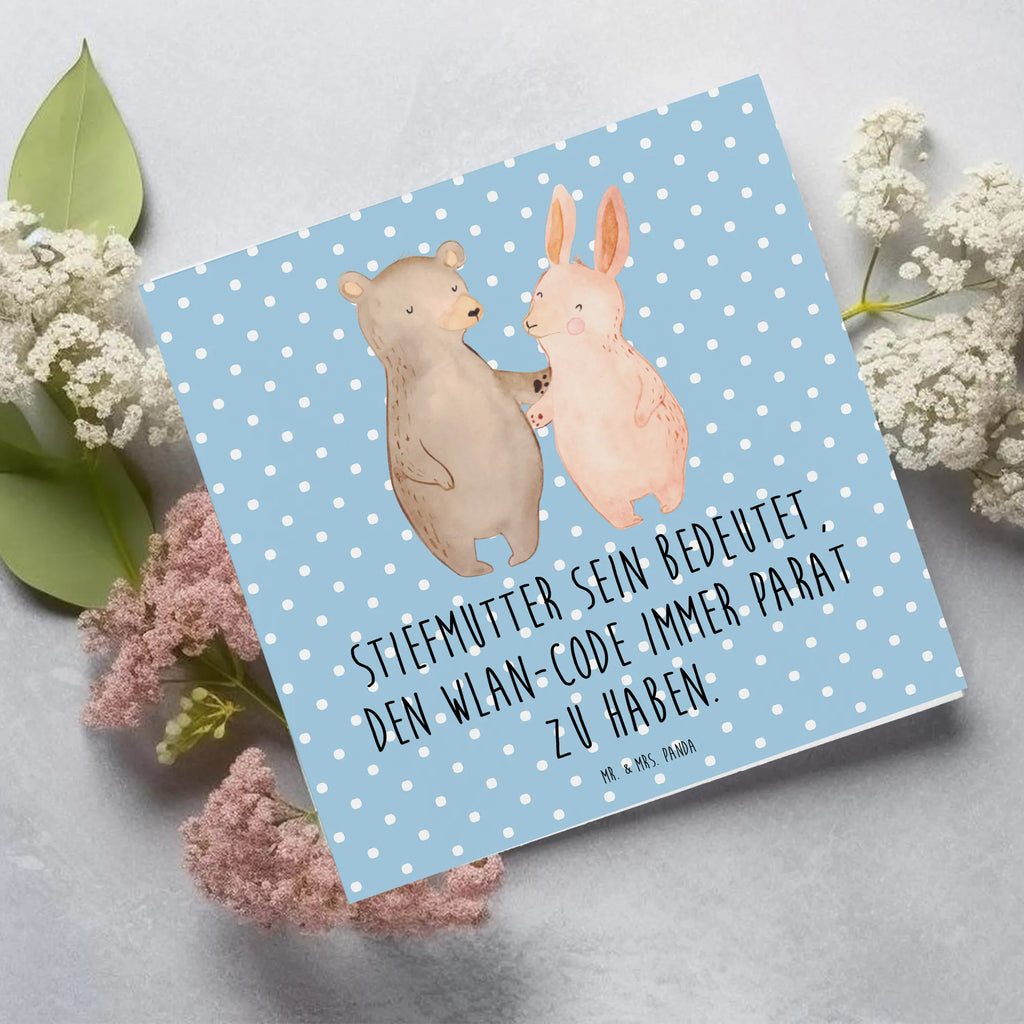 Deluxe Karte Stiefmutter Heldin Grußkarte, Hochzeitskarte, Klappkarte, Karte, Geburtstagskarte, Einladungskarte, Glückwunschkarte, Hochwertige Grußkarte, Hochwertige Klappkarte, Familie, Vatertag, Muttertag, Bruder, Schwester, Mama, Papa, Oma, Opa