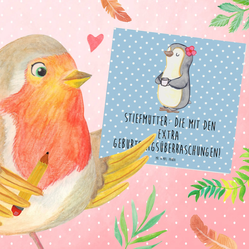 Deluxe Karte Stiefmutter Überraschungen Hochwertige Klappkarte, Glückwunschkarte, Hochzeitskarte, Karte, Hochwertige Grußkarte, Klappkarte, Einladungskarte, Geburtstagskarte, Grußkarte, Familie, Vatertag, Muttertag, Bruder, Schwester, Mama, Papa, Oma, Opa