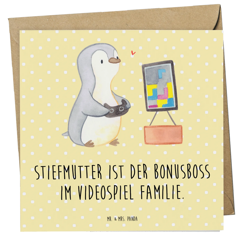 Deluxe Karte Stiefmutter Bonusboss Hochwertige Grußkarte, Karte, Hochzeitskarte, Glückwunschkarte, Grußkarte, Hochwertige Klappkarte, Klappkarte, Geburtstagskarte, Einladungskarte, Familie, Vatertag, Muttertag, Bruder, Schwester, Mama, Papa, Oma, Opa