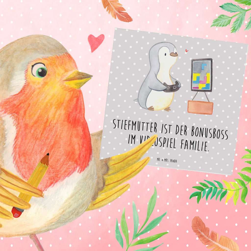 Deluxe Karte Stiefmutter Bonusboss Hochwertige Grußkarte, Karte, Hochzeitskarte, Glückwunschkarte, Grußkarte, Hochwertige Klappkarte, Klappkarte, Geburtstagskarte, Einladungskarte, Familie, Vatertag, Muttertag, Bruder, Schwester, Mama, Papa, Oma, Opa