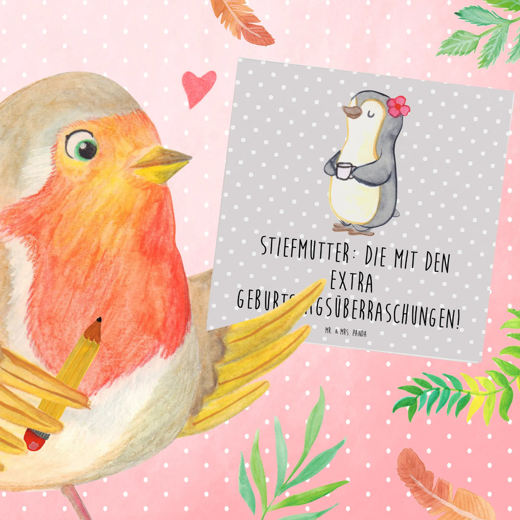 Deluxe Karte Stiefmutter Überraschungen Hochwertige Klappkarte, Glückwunschkarte, Hochzeitskarte, Karte, Hochwertige Grußkarte, Klappkarte, Einladungskarte, Geburtstagskarte, Grußkarte, Familie, Vatertag, Muttertag, Bruder, Schwester, Mama, Papa, Oma, Opa