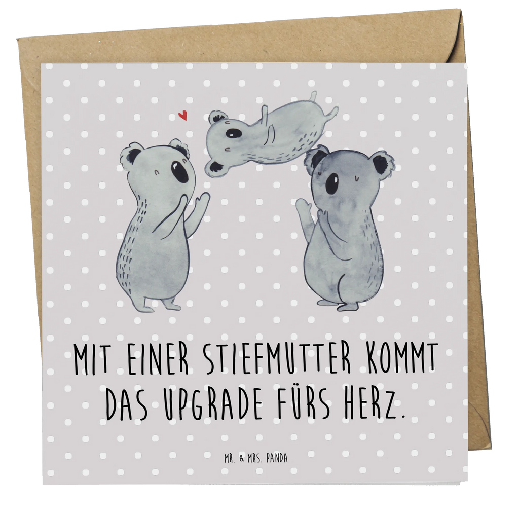 Deluxe Karte Herz Stiefmutter Klappkarte, Karte, Einladungskarte, Grußkarte, Geburtstagskarte, Hochwertige Klappkarte, Hochwertige Grußkarte, Glückwunschkarte, Hochzeitskarte, Familie, Vatertag, Muttertag, Bruder, Schwester, Mama, Papa, Oma, Opa