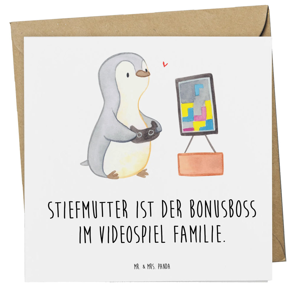 Deluxe Karte Stiefmutter Bonusboss Hochwertige Grußkarte, Karte, Hochzeitskarte, Glückwunschkarte, Grußkarte, Hochwertige Klappkarte, Klappkarte, Geburtstagskarte, Einladungskarte, Familie, Vatertag, Muttertag, Bruder, Schwester, Mama, Papa, Oma, Opa