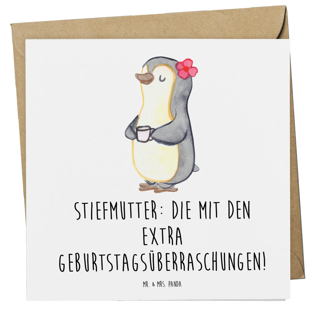 Deluxe Karte Stiefmutter Überraschungen Hochwertige Klappkarte, Glückwunschkarte, Hochzeitskarte, Karte, Hochwertige Grußkarte, Klappkarte, Einladungskarte, Geburtstagskarte, Grußkarte, Familie, Vatertag, Muttertag, Bruder, Schwester, Mama, Papa, Oma, Opa