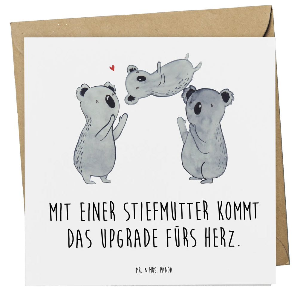 Deluxe Karte Herz Stiefmutter Klappkarte, Karte, Einladungskarte, Grußkarte, Geburtstagskarte, Hochwertige Klappkarte, Hochwertige Grußkarte, Glückwunschkarte, Hochzeitskarte, Familie, Vatertag, Muttertag, Bruder, Schwester, Mama, Papa, Oma, Opa