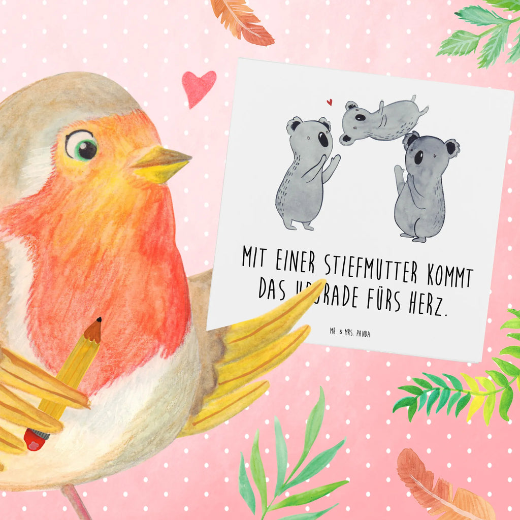 Deluxe Karte Herz Stiefmutter Klappkarte, Karte, Einladungskarte, Grußkarte, Geburtstagskarte, Hochwertige Klappkarte, Hochwertige Grußkarte, Glückwunschkarte, Hochzeitskarte, Familie, Vatertag, Muttertag, Bruder, Schwester, Mama, Papa, Oma, Opa