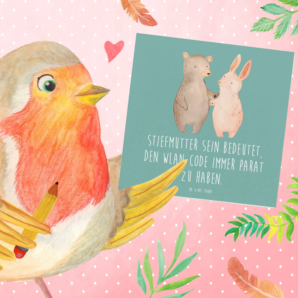 Deluxe Karte Stiefmutter Heldin Grußkarte, Hochzeitskarte, Klappkarte, Karte, Geburtstagskarte, Einladungskarte, Glückwunschkarte, Hochwertige Grußkarte, Hochwertige Klappkarte, Familie, Vatertag, Muttertag, Bruder, Schwester, Mama, Papa, Oma, Opa