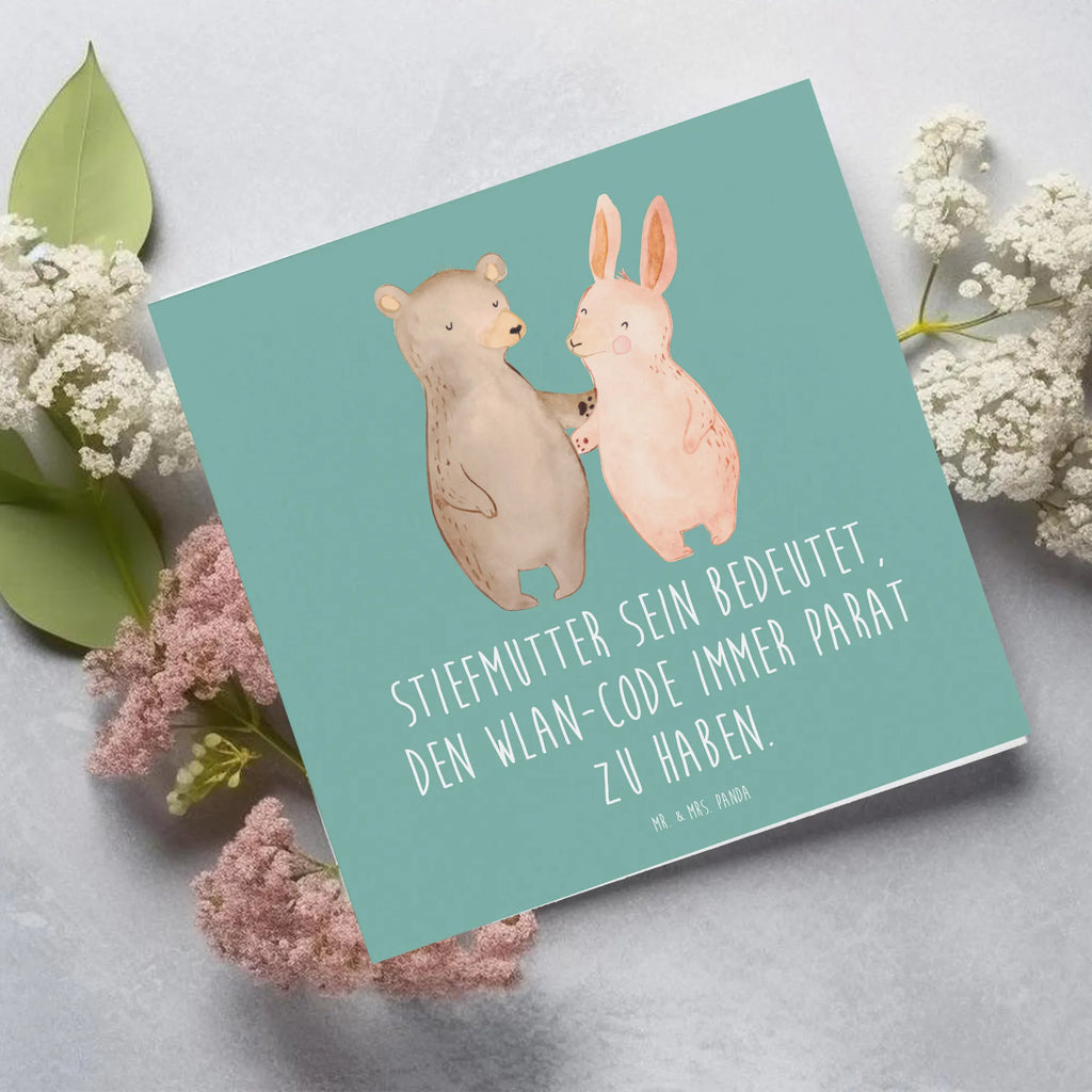 Deluxe Karte Stiefmutter Heldin Grußkarte, Hochzeitskarte, Klappkarte, Karte, Geburtstagskarte, Einladungskarte, Glückwunschkarte, Hochwertige Grußkarte, Hochwertige Klappkarte, Familie, Vatertag, Muttertag, Bruder, Schwester, Mama, Papa, Oma, Opa