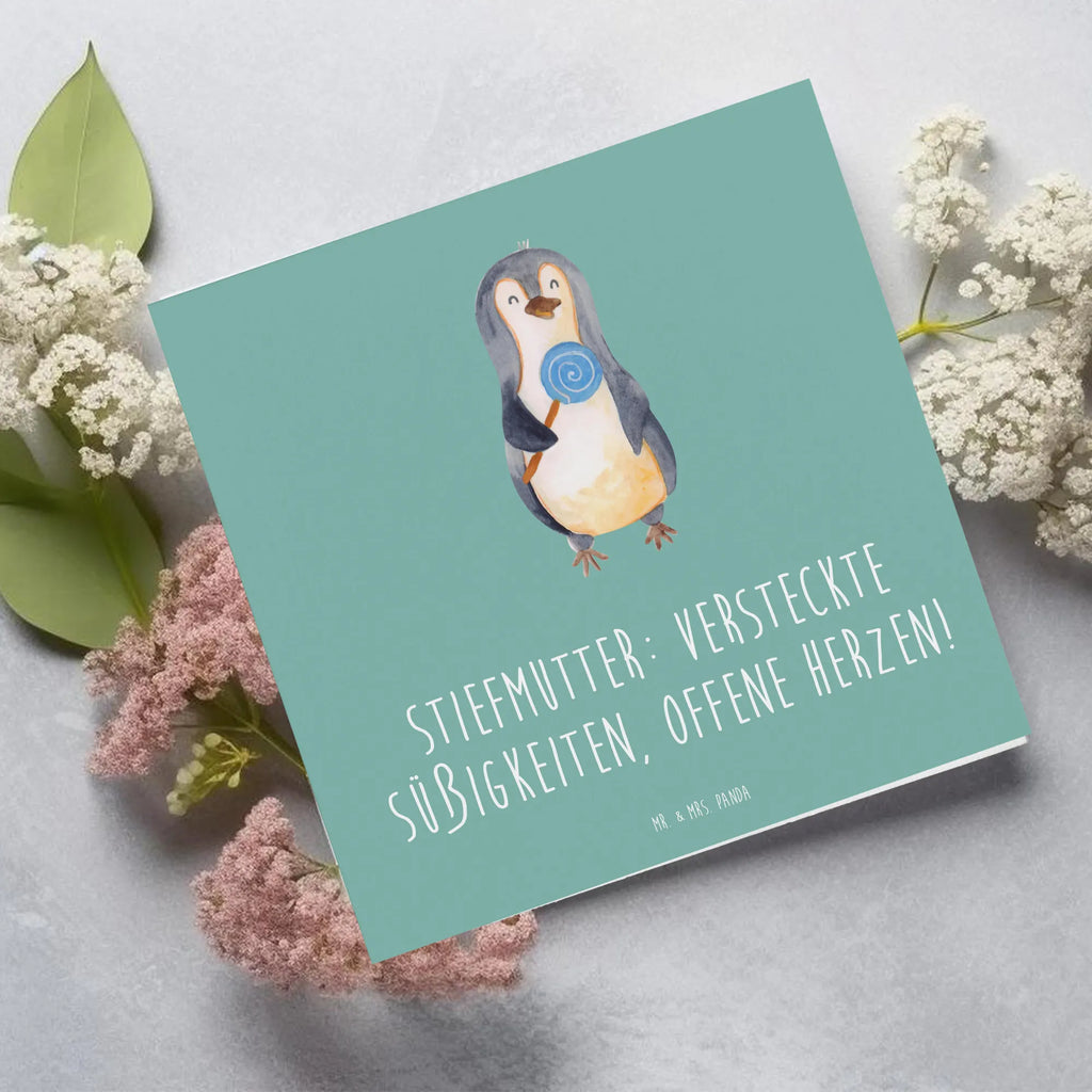 Deluxe Karte Stiefmutter Herzen Hochzeitskarte, Hochwertige Klappkarte, Grußkarte, Hochwertige Grußkarte, Einladungskarte, Karte, Geburtstagskarte, Klappkarte, Glückwunschkarte, Familie, Vatertag, Muttertag, Bruder, Schwester, Mama, Papa, Oma, Opa