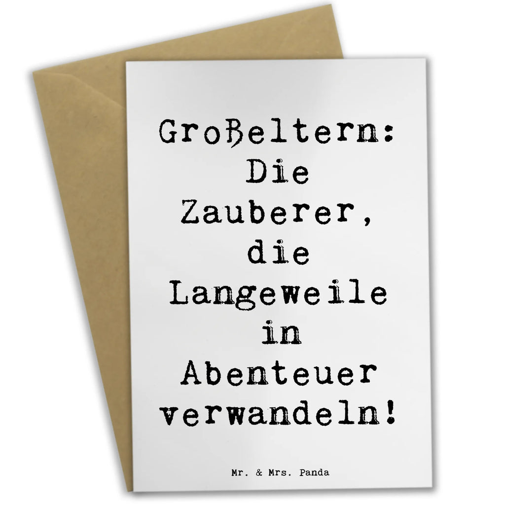 Grußkarte Spruch Großeltern Zauberer Grußkarte, Ansichtskarten, Hochzeitskarte, Glückwunschkarte, Karte, Klappkarte, Geburtstagskarte, Einladungskarte, Familie, Vatertag, Muttertag, Bruder, Schwester, Mama, Papa, Oma, Opa
