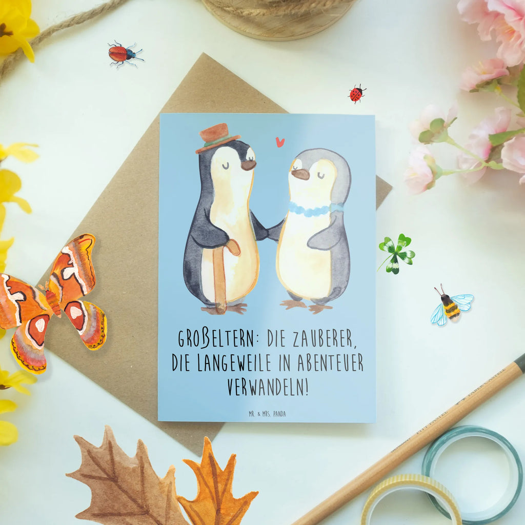 Greetings card Großeltern: Die Zauberer, die Langeweile in Abenteuer verwandeln! Einladungskarte, Grußkarte, Glückwunschkarte, Klappkarte, Hochzeitskarte, Ansichtskarten, Karte, Geburtstagskarte, Familie, Vatertag, Muttertag, Bruder, Schwester, Mama, Papa, Oma, Opa