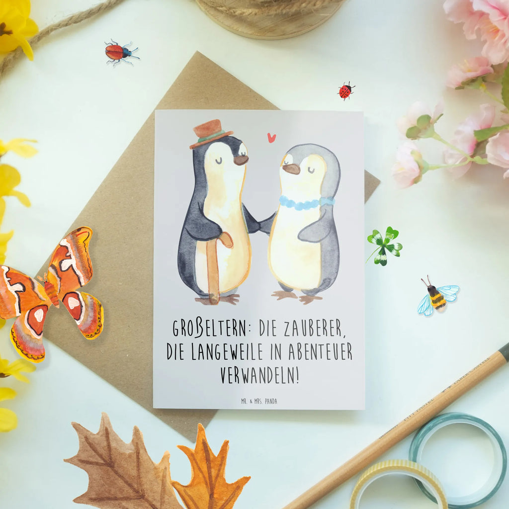 Greetings card Großeltern: Die Zauberer, die Langeweile in Abenteuer verwandeln! Einladungskarte, Grußkarte, Glückwunschkarte, Klappkarte, Hochzeitskarte, Ansichtskarten, Karte, Geburtstagskarte, Familie, Vatertag, Muttertag, Bruder, Schwester, Mama, Papa, Oma, Opa