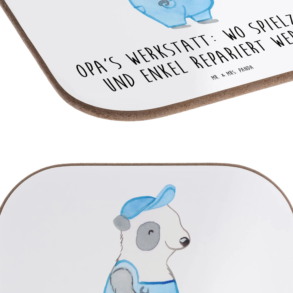 Square coaster Opa's Werkstatt: wo Spielzeuge und Enkel repariert werden! Untersetzer Design, Untersetzer, Glasuntersetzer, Korkuntersetzer, Untersetzer Gläser, Bierdeckel, Untersetzer aus Holz, Untersetzer Holz, Untersetzer für Gläser, Tassen Untersetzer, Holzuntersetzer, Getränkeuntersetzer, Familie, Vatertag, Muttertag, Bruder, Schwester, Mama, Papa, Oma, Opa