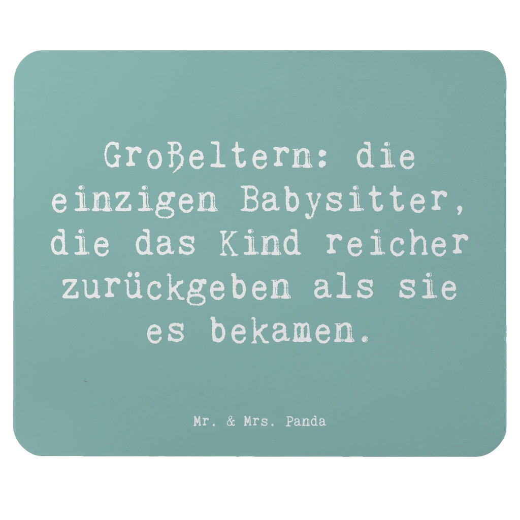 Mouse mat Saying Großeltern: die einzigen Babysitter, die das Kind reicher zurückgeben als sie es bekamen. Mousepad, Computer zubehör, Büroausstattung, PC Zubehör, Arbeitszimmer, Mauspad, Einzigartiges Mauspad, Designer Mauspad, Mausunterlage, Mauspad Büro, Familie, Vatertag, Muttertag, Bruder, Schwester, Mama, Papa, Oma, Opa