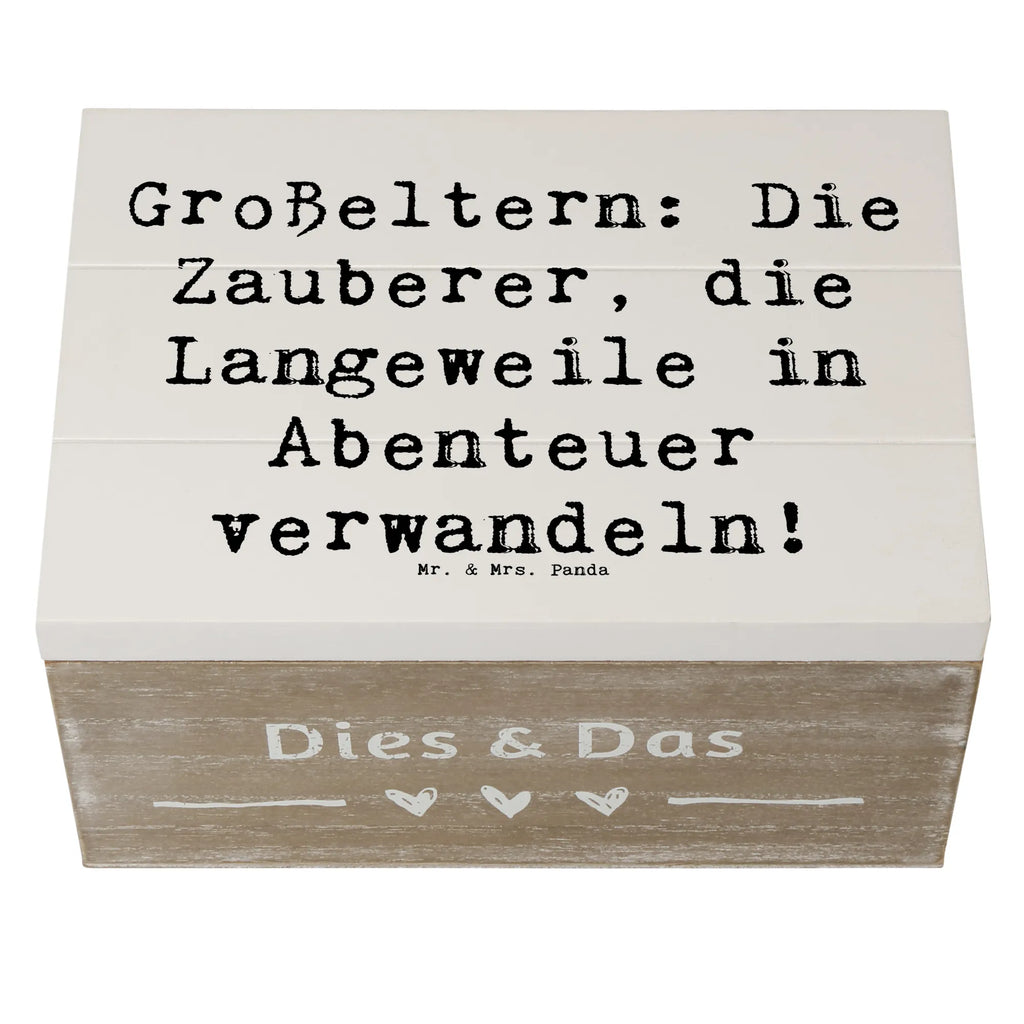 Holzkiste Spruch Großeltern Zauberer Erinnerungskiste, Kiste, Schatulle, Dekokiste, Geschenkbox, Holzkiste, Aufbewahrungsbox, XXL, Erinnerungsbox, Geschenkdose, Schatzkiste, Truhe, Familie, Vatertag, Muttertag, Bruder, Schwester, Mama, Papa, Oma, Opa
