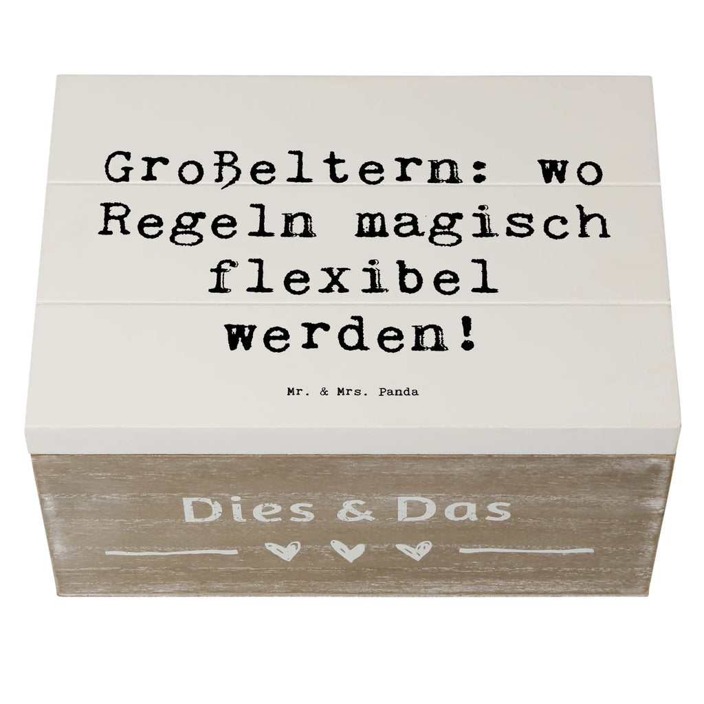 Holzkiste Spruch Großeltern Magie Dekokiste, XXL, Erinnerungsbox, Geschenkdose, Aufbewahrungsbox, Schatzkiste, Erinnerungskiste, Holzkiste, Truhe, Schatulle, Kiste, Geschenkbox, Familie, Vatertag, Muttertag, Bruder, Schwester, Mama, Papa, Oma, Opa