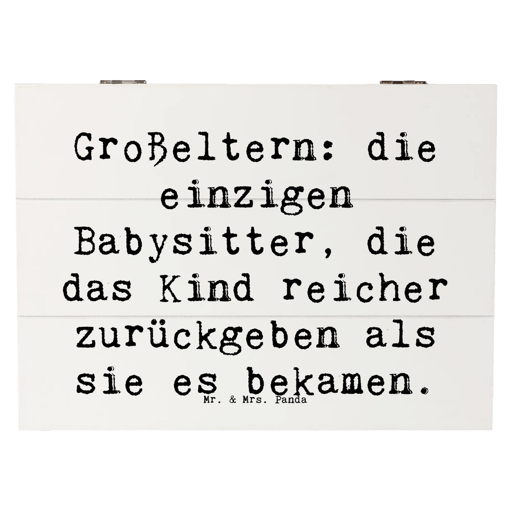 Holzkiste Spruch Großeltern Babysitter Erinnerungskiste, Holzkiste, Kiste, XXL, Aufbewahrungsbox, Truhe, Geschenkdose, Schatzkiste, Schatulle, Erinnerungsbox, Geschenkbox, Dekokiste, Familie, Vatertag, Muttertag, Bruder, Schwester, Mama, Papa, Oma, Opa