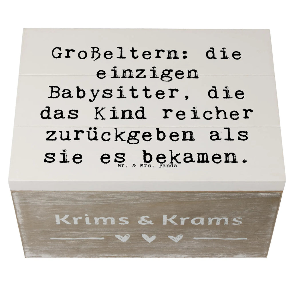 Holzkiste Spruch Großeltern Babysitter Erinnerungskiste, Holzkiste, Kiste, XXL, Aufbewahrungsbox, Truhe, Geschenkdose, Schatzkiste, Schatulle, Erinnerungsbox, Geschenkbox, Dekokiste, Familie, Vatertag, Muttertag, Bruder, Schwester, Mama, Papa, Oma, Opa