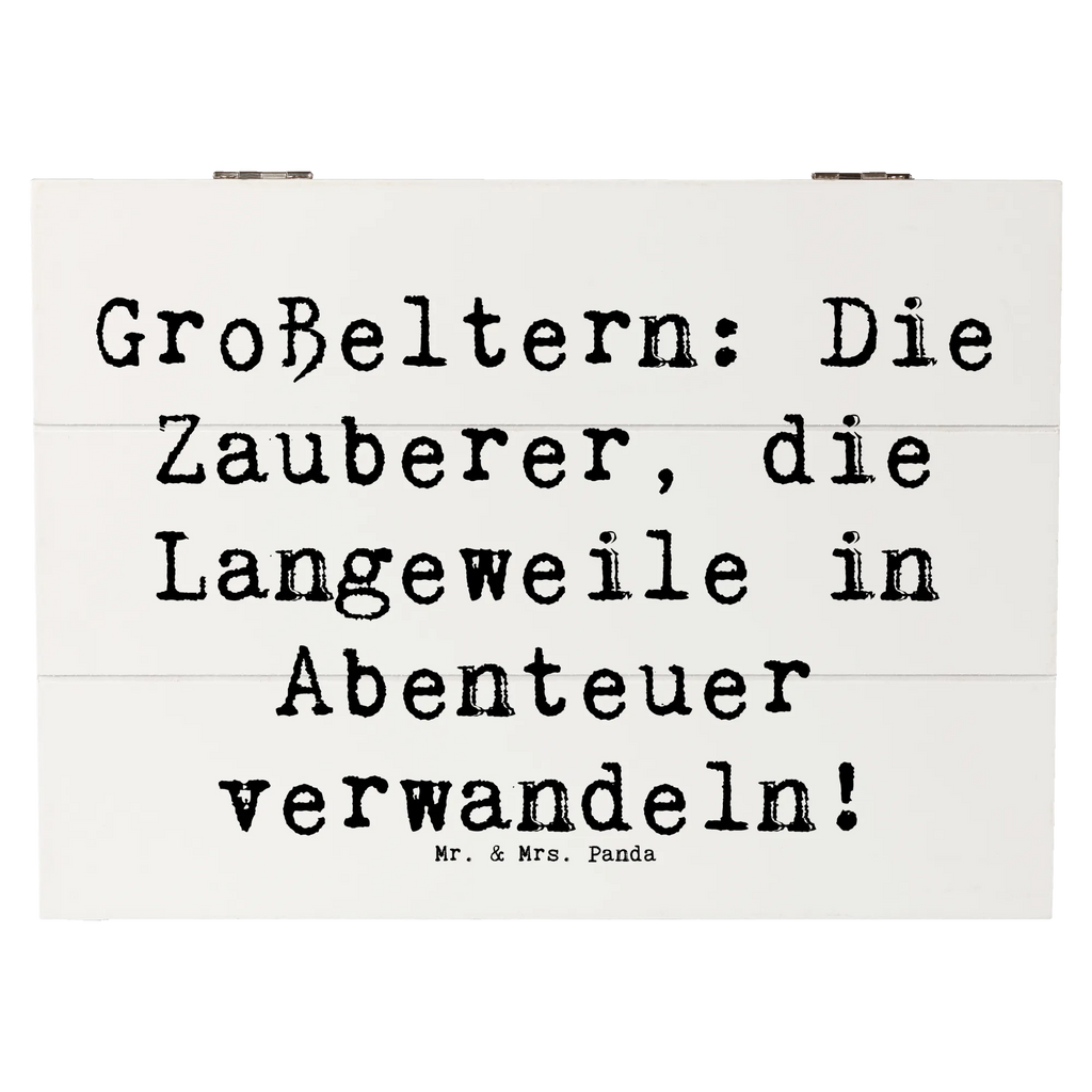Holzkiste Spruch Großeltern Zauberer Erinnerungskiste, Kiste, Schatulle, Dekokiste, Geschenkbox, Holzkiste, Aufbewahrungsbox, XXL, Erinnerungsbox, Geschenkdose, Schatzkiste, Truhe, Familie, Vatertag, Muttertag, Bruder, Schwester, Mama, Papa, Oma, Opa
