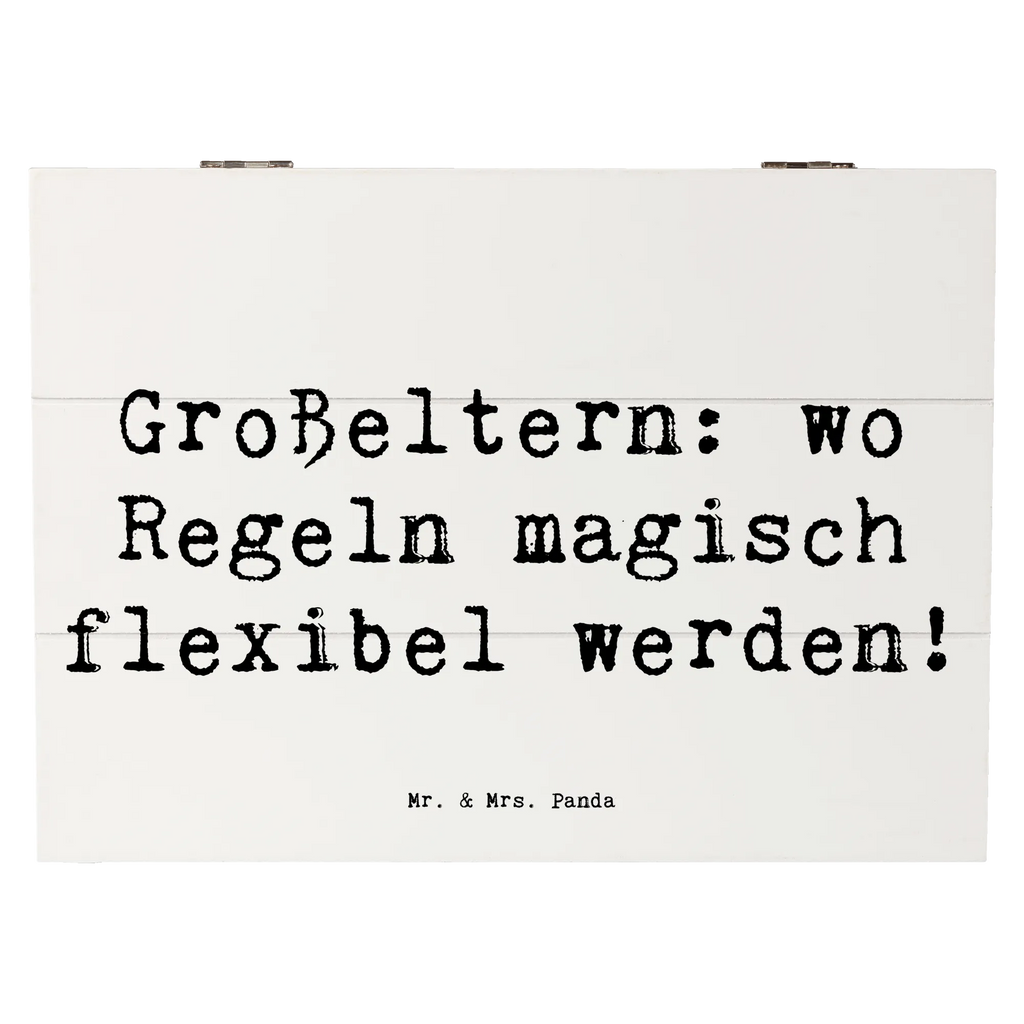 Holzkiste Spruch Großeltern Magie Dekokiste, XXL, Erinnerungsbox, Geschenkdose, Aufbewahrungsbox, Schatzkiste, Erinnerungskiste, Holzkiste, Truhe, Schatulle, Kiste, Geschenkbox, Familie, Vatertag, Muttertag, Bruder, Schwester, Mama, Papa, Oma, Opa