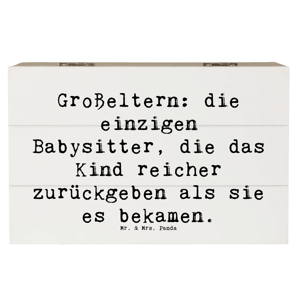 Holzkiste Spruch Großeltern Babysitter Erinnerungskiste, Holzkiste, Kiste, XXL, Aufbewahrungsbox, Truhe, Geschenkdose, Schatzkiste, Schatulle, Erinnerungsbox, Geschenkbox, Dekokiste, Familie, Vatertag, Muttertag, Bruder, Schwester, Mama, Papa, Oma, Opa