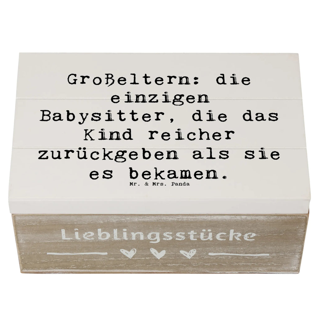 Holzkiste Spruch Großeltern Babysitter Erinnerungskiste, Holzkiste, Kiste, XXL, Aufbewahrungsbox, Truhe, Geschenkdose, Schatzkiste, Schatulle, Erinnerungsbox, Geschenkbox, Dekokiste, Familie, Vatertag, Muttertag, Bruder, Schwester, Mama, Papa, Oma, Opa