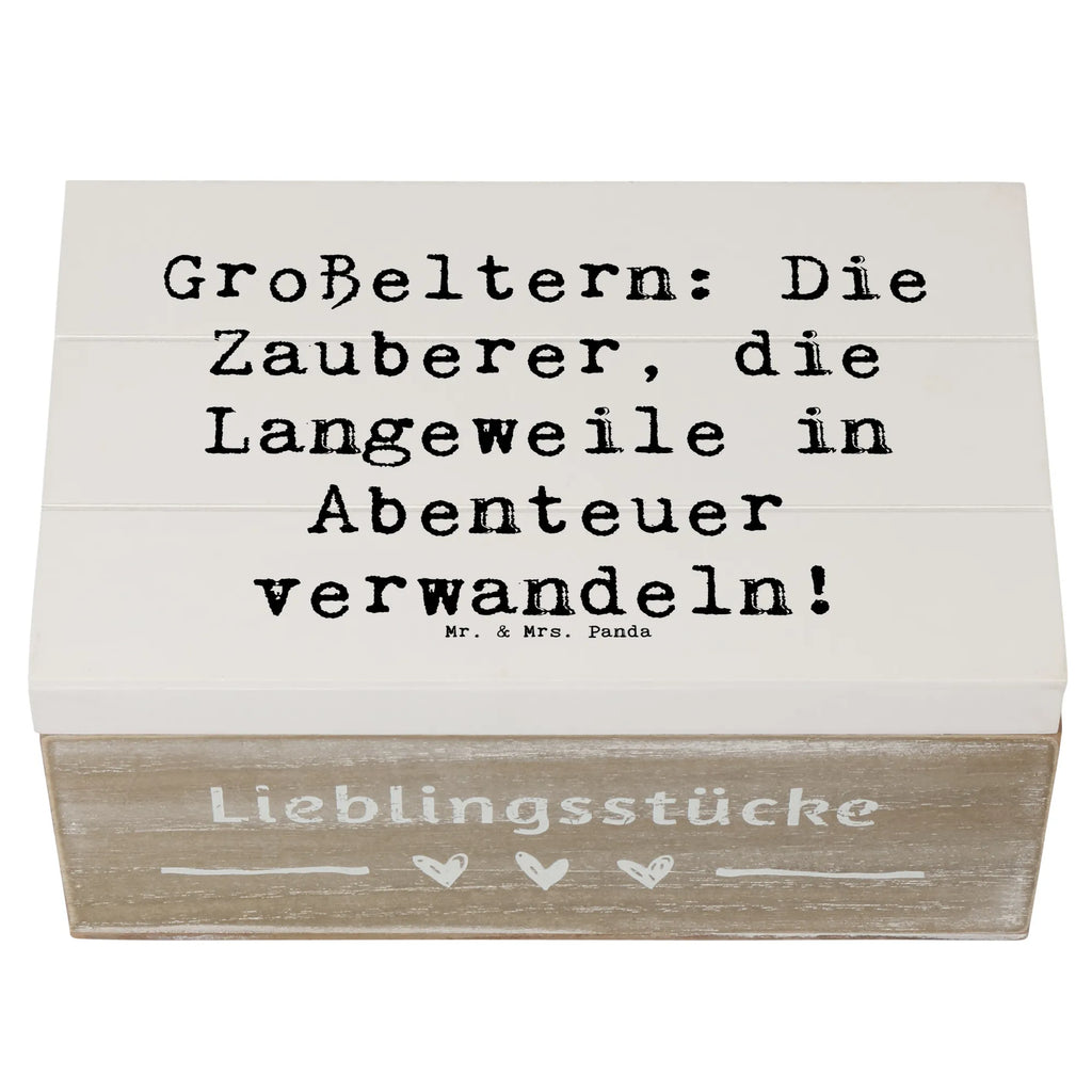 Holzkiste Spruch Großeltern Zauberer Erinnerungskiste, Kiste, Schatulle, Dekokiste, Geschenkbox, Holzkiste, Aufbewahrungsbox, XXL, Erinnerungsbox, Geschenkdose, Schatzkiste, Truhe, Familie, Vatertag, Muttertag, Bruder, Schwester, Mama, Papa, Oma, Opa