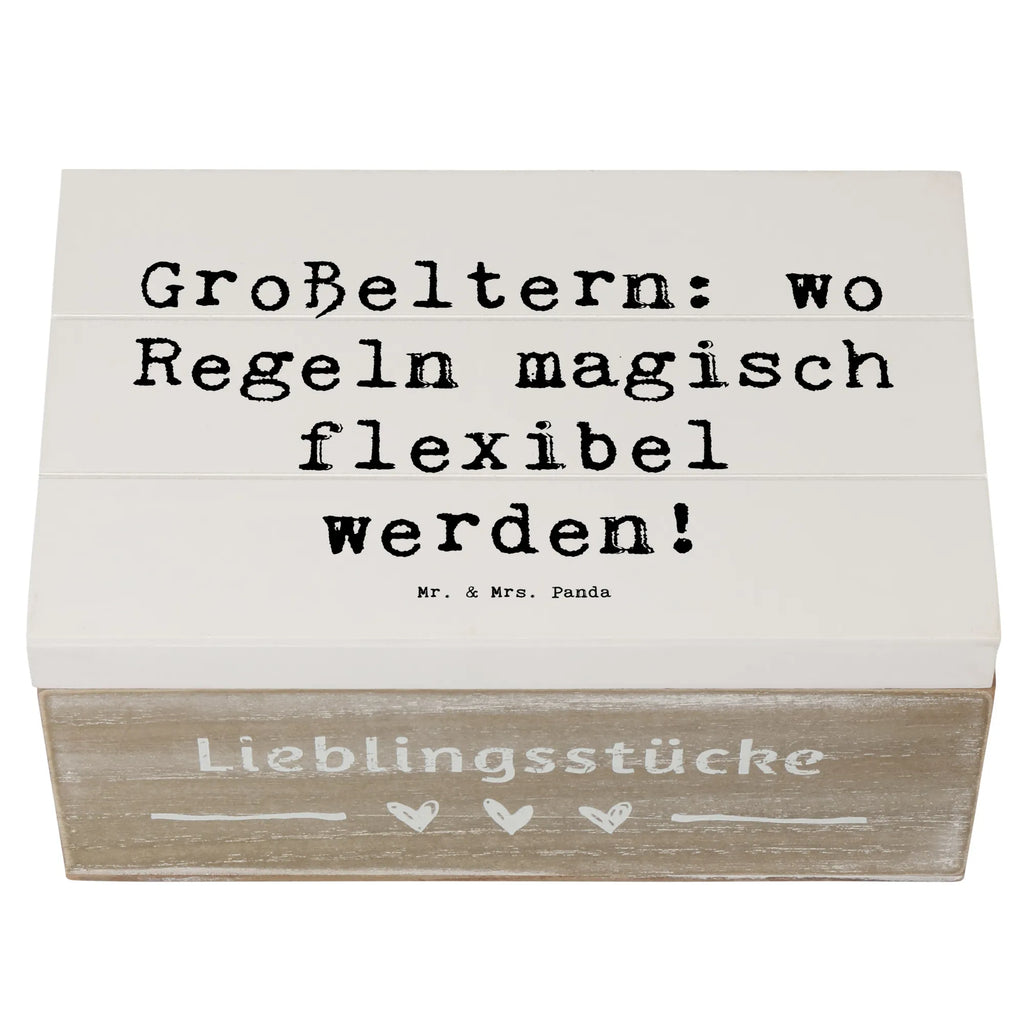 Holzkiste Spruch Großeltern Magie Dekokiste, XXL, Erinnerungsbox, Geschenkdose, Aufbewahrungsbox, Schatzkiste, Erinnerungskiste, Holzkiste, Truhe, Schatulle, Kiste, Geschenkbox, Familie, Vatertag, Muttertag, Bruder, Schwester, Mama, Papa, Oma, Opa
