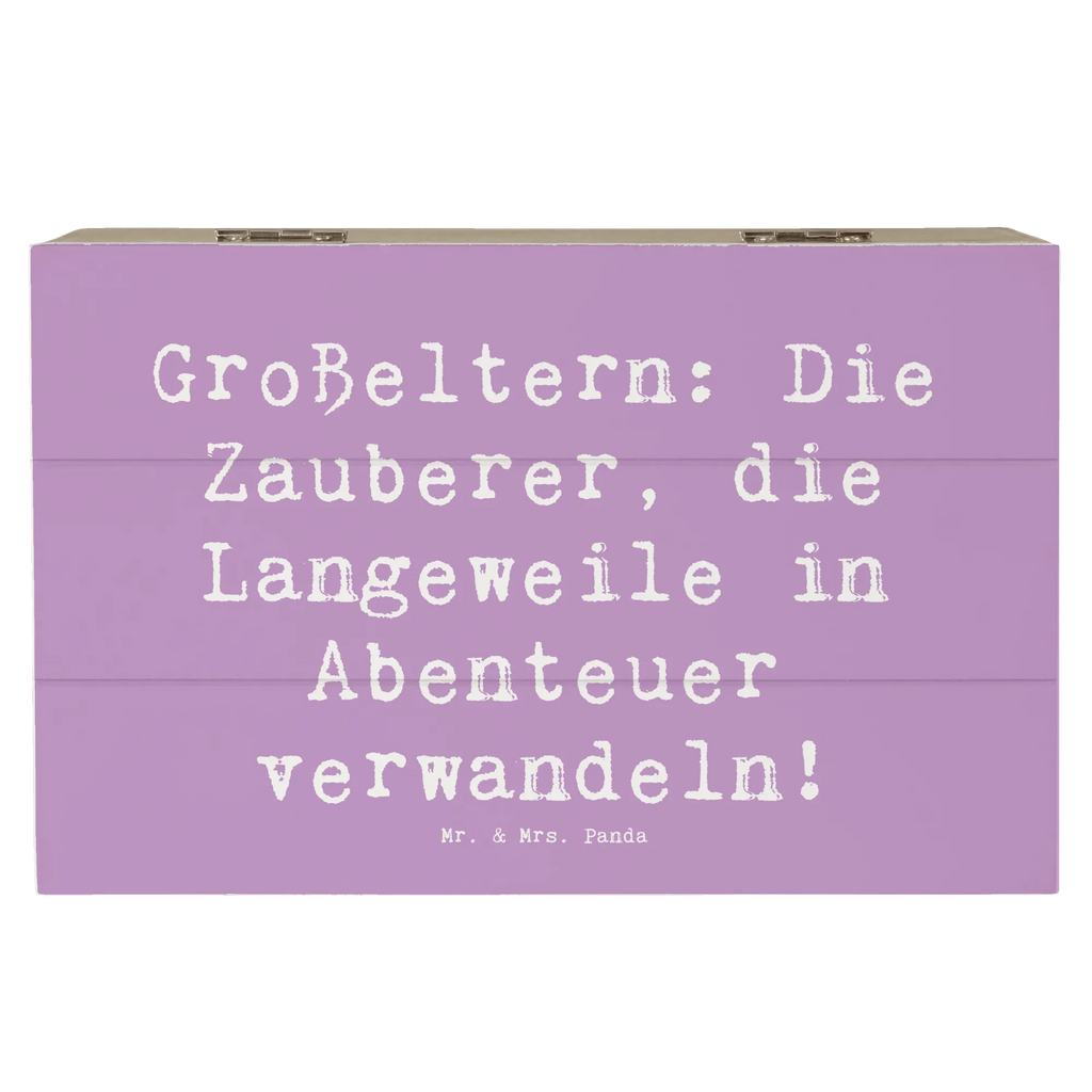 Holzkiste Spruch Großeltern Zauberer Erinnerungskiste, Kiste, Schatulle, Dekokiste, Geschenkbox, Holzkiste, Aufbewahrungsbox, XXL, Erinnerungsbox, Geschenkdose, Schatzkiste, Truhe, Familie, Vatertag, Muttertag, Bruder, Schwester, Mama, Papa, Oma, Opa