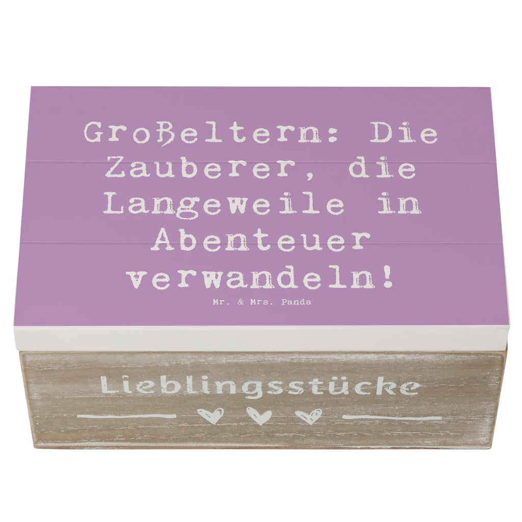 Holzkiste Spruch Großeltern Zauberer Erinnerungskiste, Kiste, Schatulle, Dekokiste, Geschenkbox, Holzkiste, Aufbewahrungsbox, XXL, Erinnerungsbox, Geschenkdose, Schatzkiste, Truhe, Familie, Vatertag, Muttertag, Bruder, Schwester, Mama, Papa, Oma, Opa