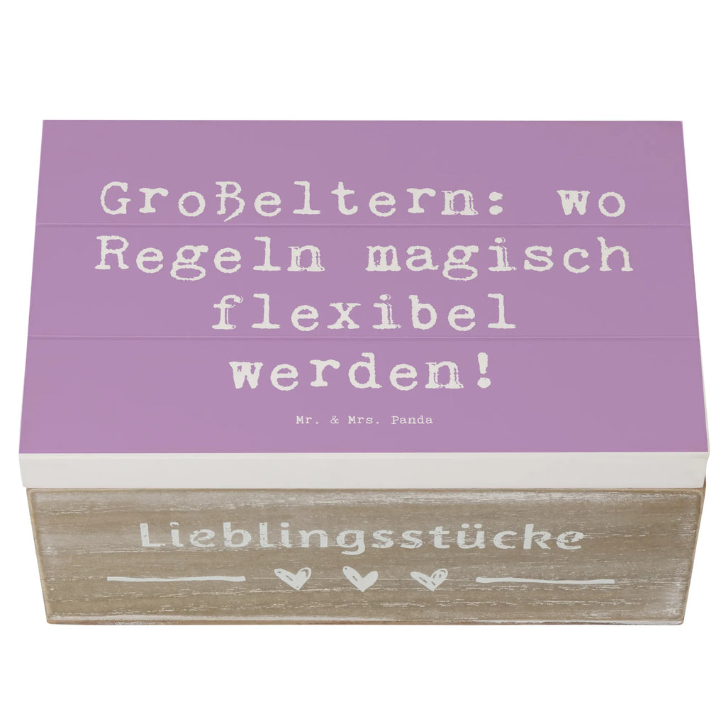 Holzkiste Spruch Großeltern Magie Dekokiste, XXL, Erinnerungsbox, Geschenkdose, Aufbewahrungsbox, Schatzkiste, Erinnerungskiste, Holzkiste, Truhe, Schatulle, Kiste, Geschenkbox, Familie, Vatertag, Muttertag, Bruder, Schwester, Mama, Papa, Oma, Opa