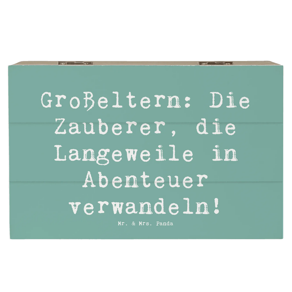 Holzkiste Spruch Großeltern Zauberer Erinnerungskiste, Kiste, Schatulle, Dekokiste, Geschenkbox, Holzkiste, Aufbewahrungsbox, XXL, Erinnerungsbox, Geschenkdose, Schatzkiste, Truhe, Familie, Vatertag, Muttertag, Bruder, Schwester, Mama, Papa, Oma, Opa