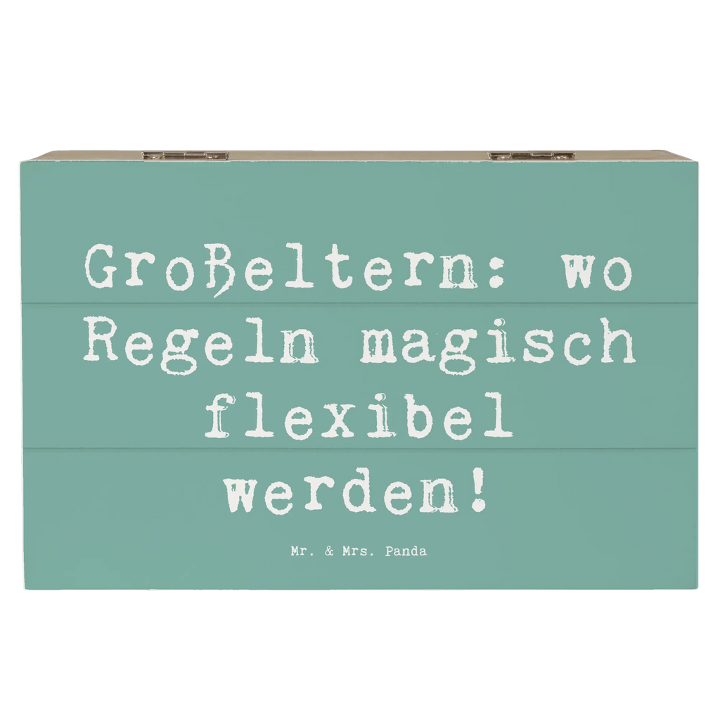 Holzkiste Spruch Großeltern Magie Dekokiste, XXL, Erinnerungsbox, Geschenkdose, Aufbewahrungsbox, Schatzkiste, Erinnerungskiste, Holzkiste, Truhe, Schatulle, Kiste, Geschenkbox, Familie, Vatertag, Muttertag, Bruder, Schwester, Mama, Papa, Oma, Opa