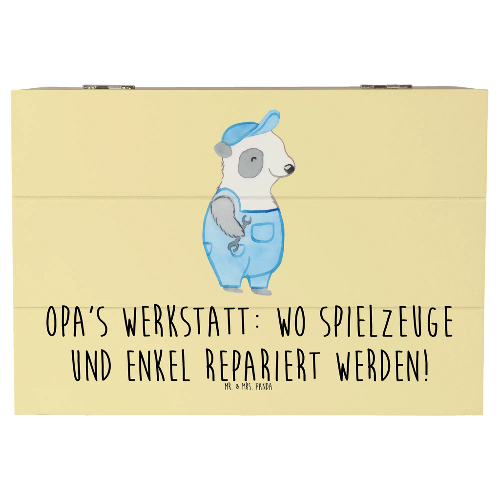 Holzkiste Großeltern Werkstatt XXL, Geschenkdose, Truhe, Erinnerungsbox, Schatzkiste, Holzkiste, Geschenkbox, Aufbewahrungsbox, Erinnerungskiste, Dekokiste, Schatulle, Kiste, Familie, Vatertag, Muttertag, Bruder, Schwester, Mama, Papa, Oma, Opa