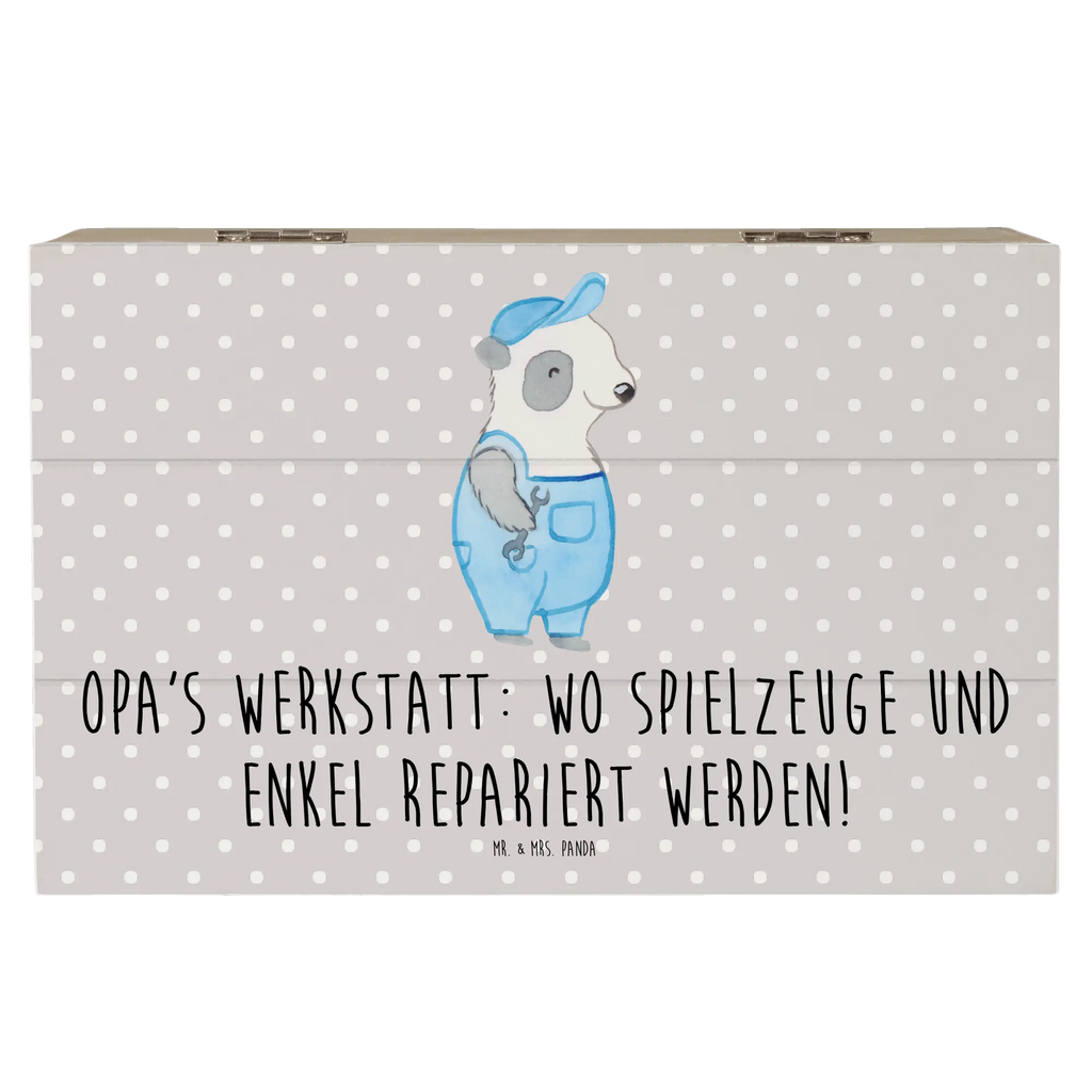 Holzkiste Großeltern Werkstatt XXL, Geschenkdose, Truhe, Erinnerungsbox, Schatzkiste, Holzkiste, Geschenkbox, Aufbewahrungsbox, Erinnerungskiste, Dekokiste, Schatulle, Kiste, Familie, Vatertag, Muttertag, Bruder, Schwester, Mama, Papa, Oma, Opa