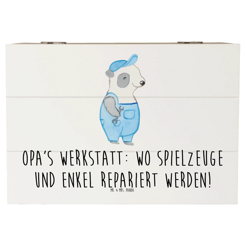 Holzkiste Großeltern Werkstatt XXL, Geschenkdose, Truhe, Erinnerungsbox, Schatzkiste, Holzkiste, Geschenkbox, Aufbewahrungsbox, Erinnerungskiste, Dekokiste, Schatulle, Kiste, Familie, Vatertag, Muttertag, Bruder, Schwester, Mama, Papa, Oma, Opa