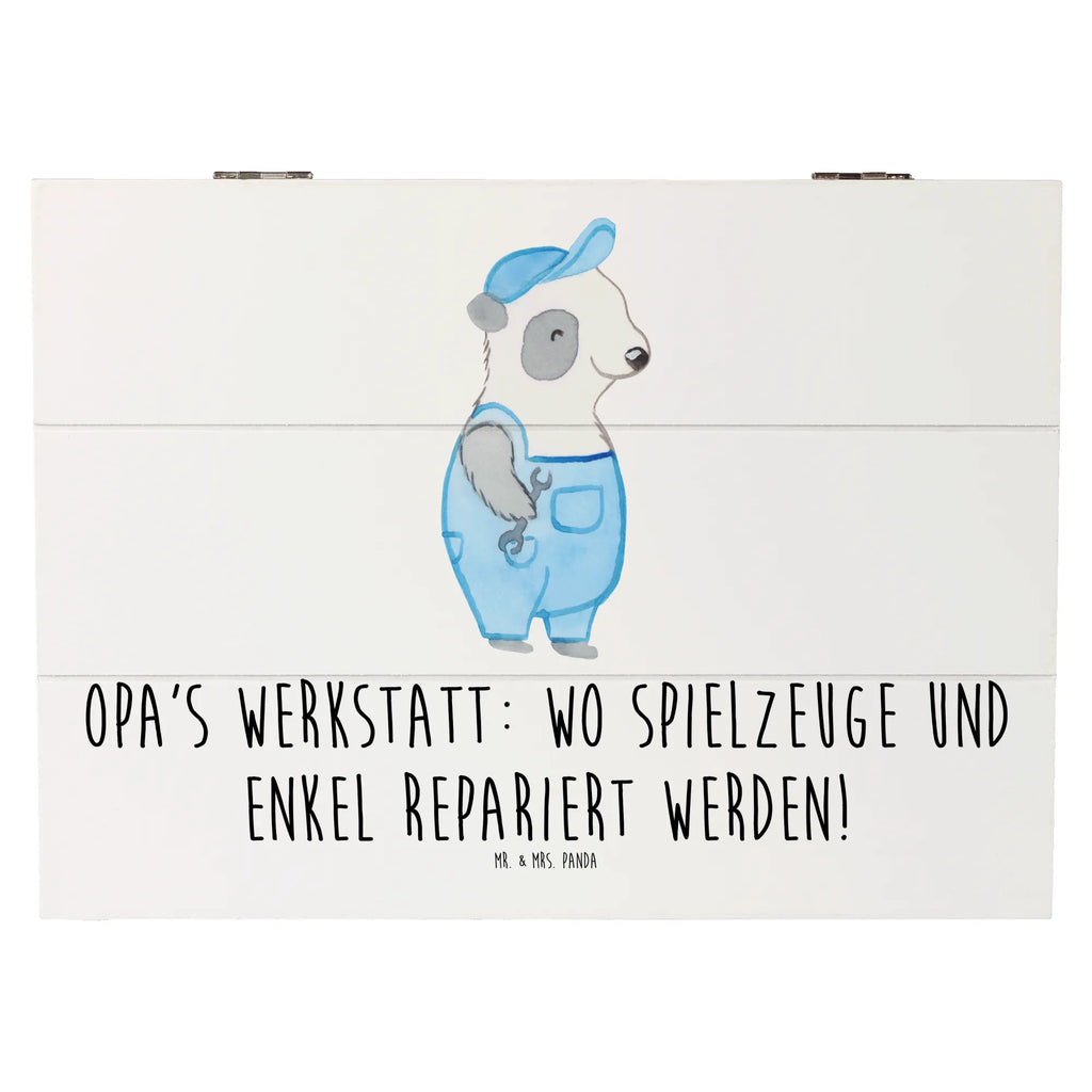 Holzkiste Großeltern Werkstatt XXL, Geschenkdose, Truhe, Erinnerungsbox, Schatzkiste, Holzkiste, Geschenkbox, Aufbewahrungsbox, Erinnerungskiste, Dekokiste, Schatulle, Kiste, Familie, Vatertag, Muttertag, Bruder, Schwester, Mama, Papa, Oma, Opa