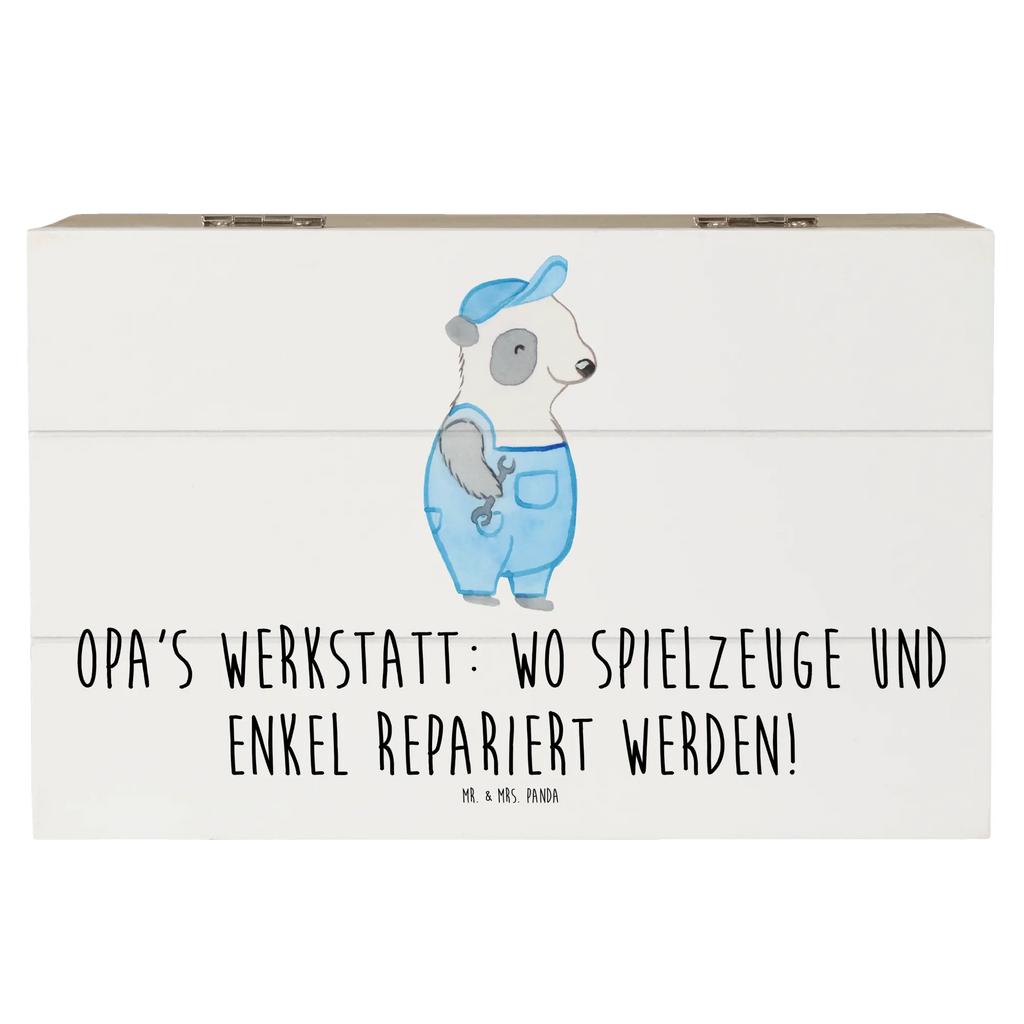 Holzkiste Großeltern Werkstatt XXL, Geschenkdose, Truhe, Erinnerungsbox, Schatzkiste, Holzkiste, Geschenkbox, Aufbewahrungsbox, Erinnerungskiste, Dekokiste, Schatulle, Kiste, Familie, Vatertag, Muttertag, Bruder, Schwester, Mama, Papa, Oma, Opa