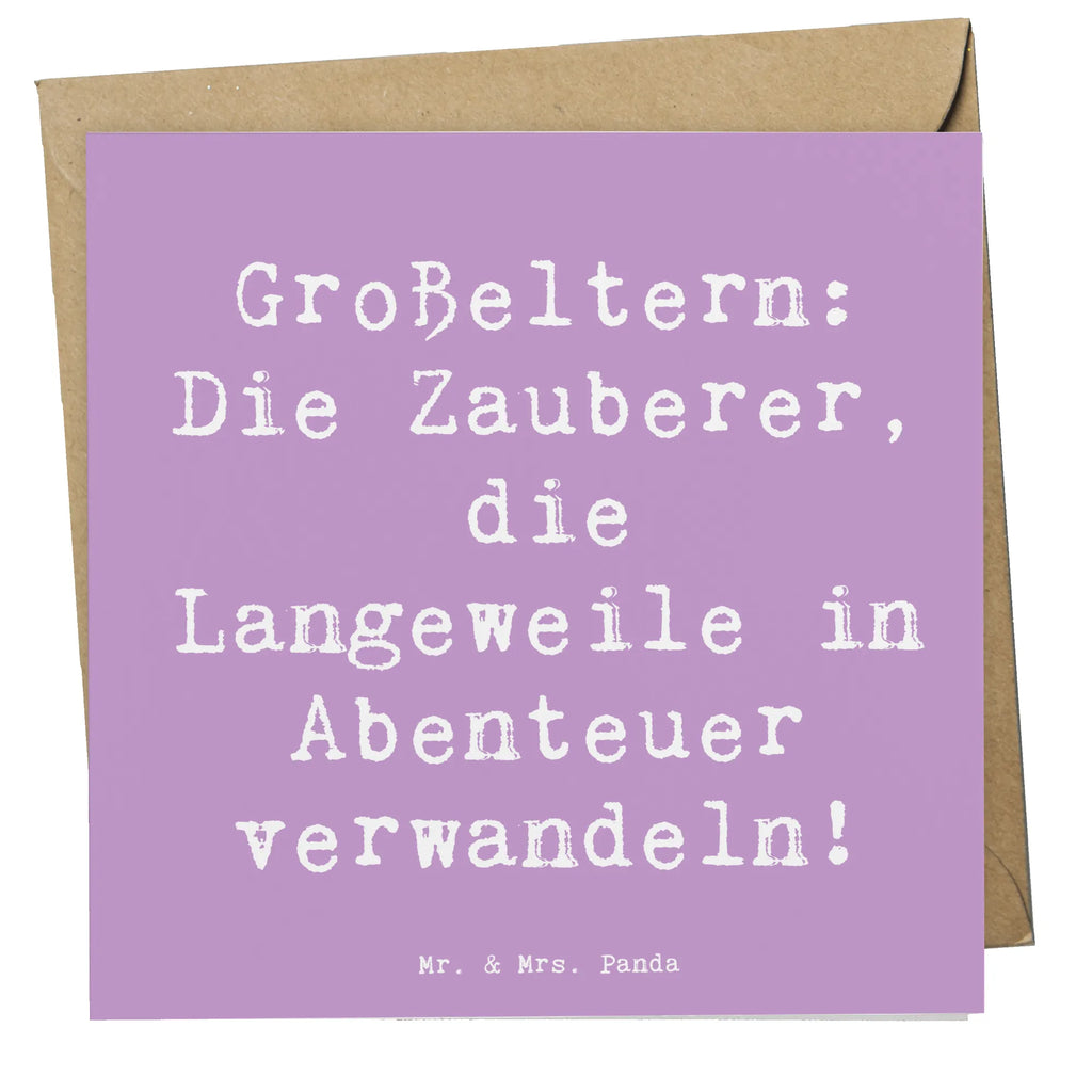 Deluxe Karte Spruch Großeltern Zauberer Hochwertige Grußkarte, Grußkarte, Hochwertige Klappkarte, Einladungskarte, Klappkarte, Karte, Hochzeitskarte, Glückwunschkarte, Geburtstagskarte, Familie, Vatertag, Muttertag, Bruder, Schwester, Mama, Papa, Oma, Opa