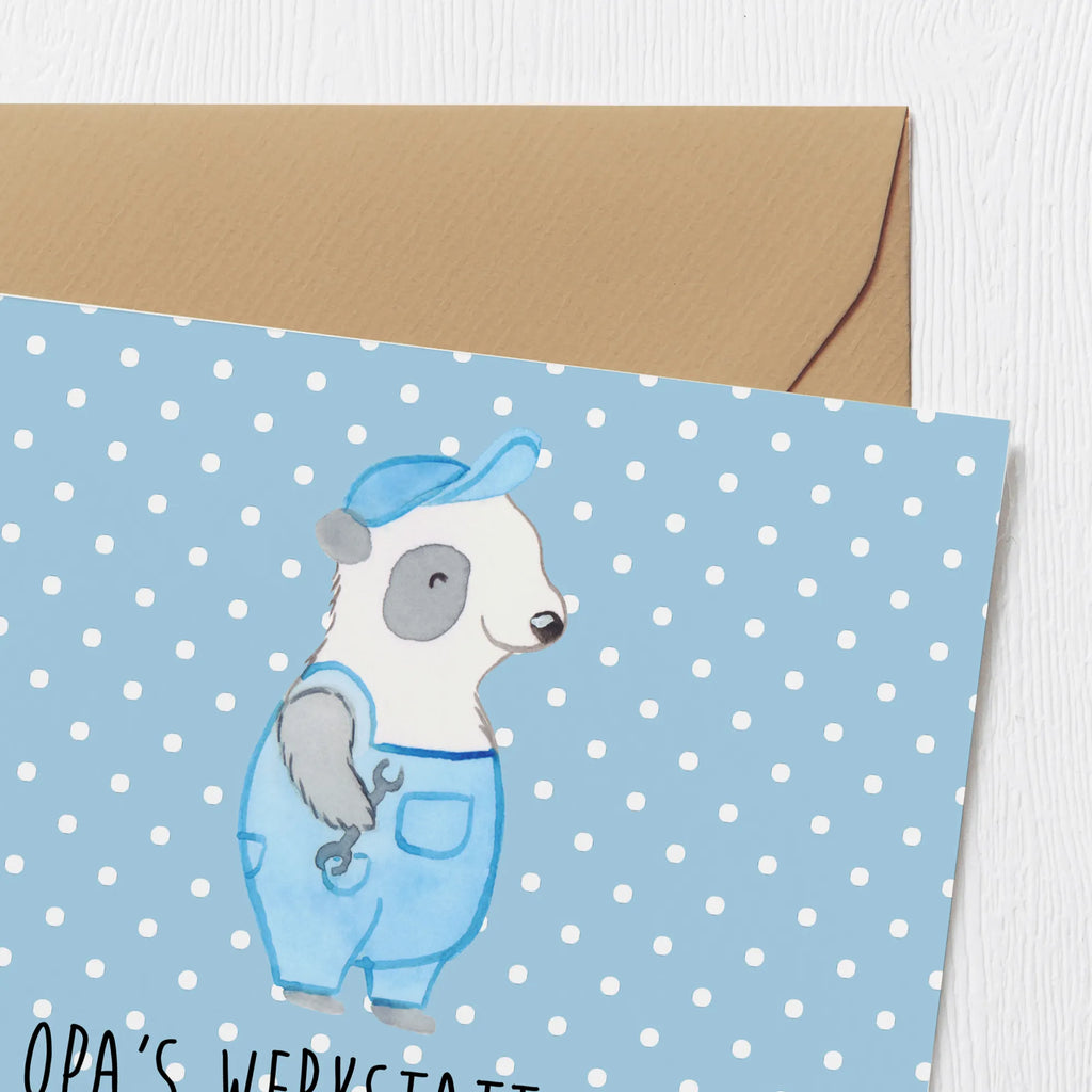 Deluxe Card Opa's Werkstatt: wo Spielzeuge und Enkel repariert werden! Hochzeitskarte, Grußkarte, Hochwertige Klappkarte, Hochwertige Grußkarte, Karte, Klappkarte, Geburtstagskarte, Glückwunschkarte, Einladungskarte, Familie, Vatertag, Muttertag, Bruder, Schwester, Mama, Papa, Oma, Opa