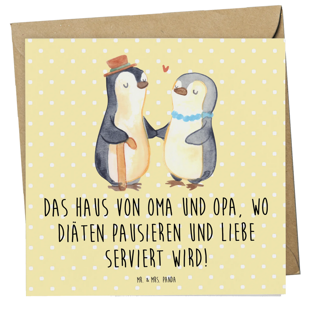 Deluxe Card Das Haus von Oma und Opa, wo Diäten pausieren und Liebe serviert wird! Hochzeitskarte, Geburtstagskarte, Hochwertige Klappkarte, Einladungskarte, Glückwunschkarte, Grußkarte, Karte, Klappkarte, Hochwertige Grußkarte, Familie, Vatertag, Muttertag, Bruder, Schwester, Mama, Papa, Oma, Opa